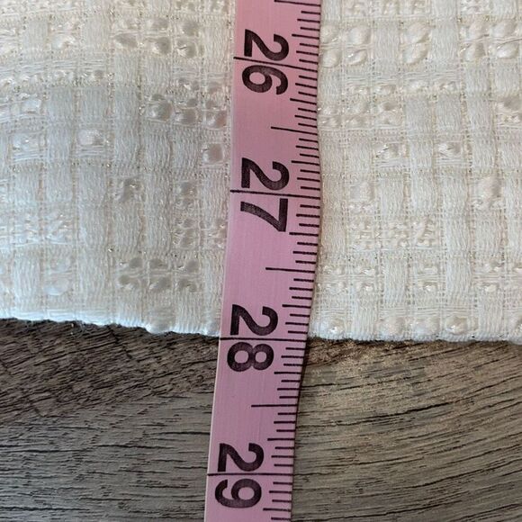 Line and Dot Women’s Avery Double-Breasted Lapel Lined Blazer Jacket Ivory Large - Picture 10 of 12